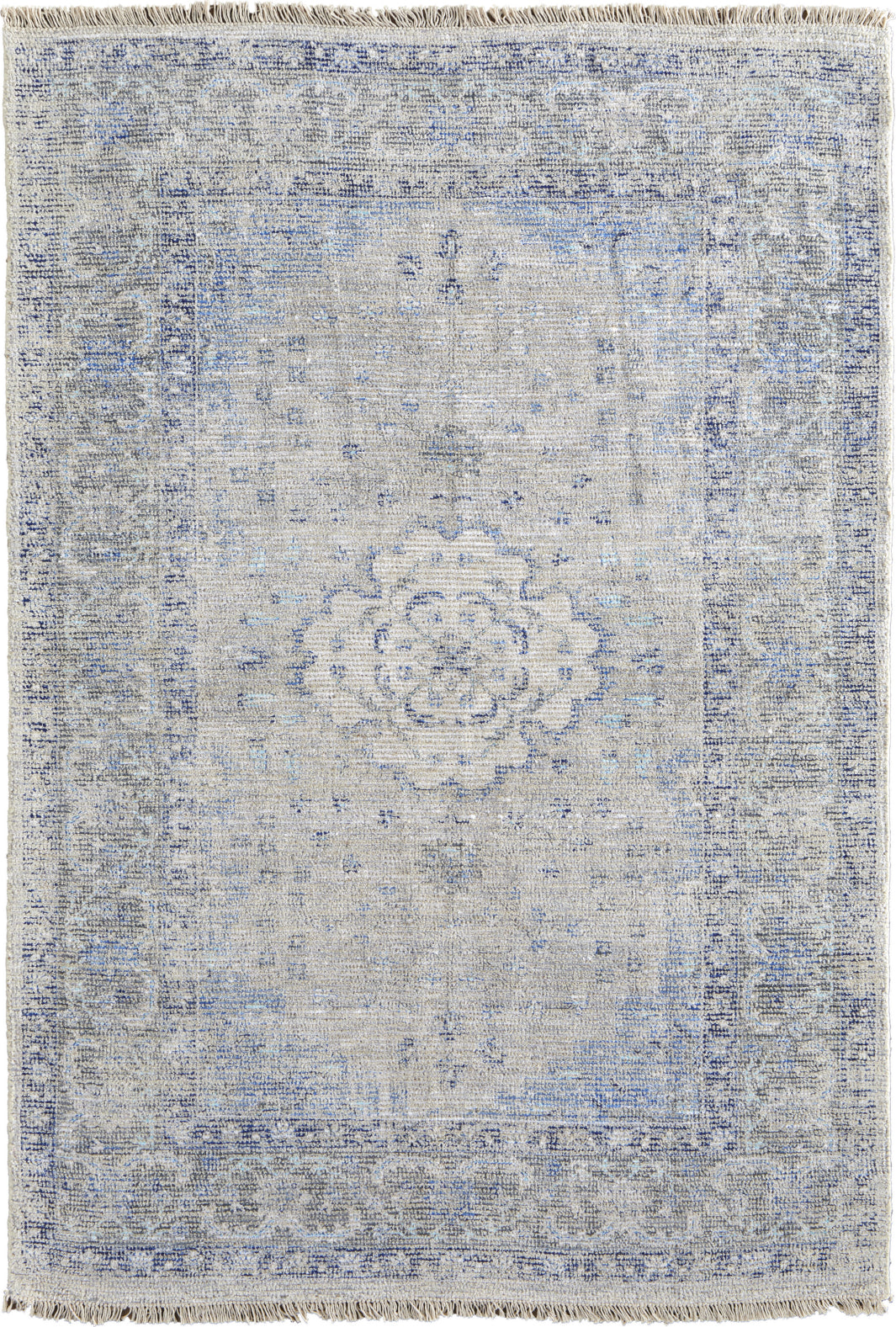 Feizy Caldwell 8108F Gray/Blue Area Rug main image
