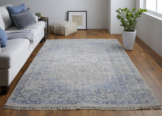 Feizy Caldwell 8108F Gray/Blue Area Rug Lifestyle Image