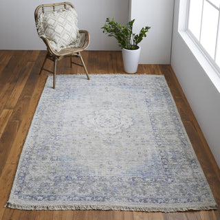 Feizy Caldwell 8108F Gray/Blue Area Rug Lifestyle Image