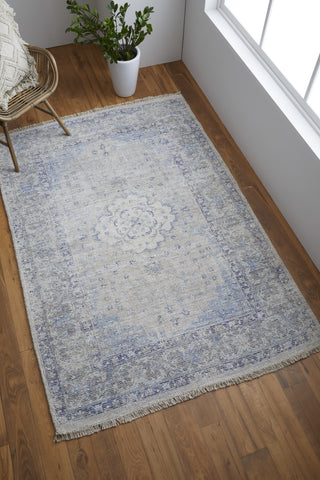 Feizy Caldwell 8108F Gray/Blue Area Rug Lifestyle Image