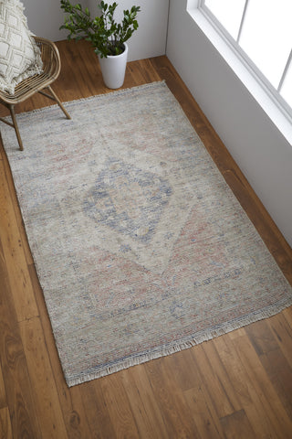 Feizy Caldwell 8127F Blue/Orange Area Rug Lifestyle Image
