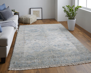 Feizy Caldwell 8801F Stone Area Rug Lifestyle Image Feature