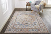 Feizy Armant 3905F Gray/Blue Area Rug Lifestyle Image Feature
