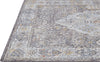 Feizy Armant 3906F Gray/Blue Area Rug Corner Image