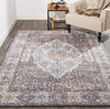 Feizy Armant 3906F Gray/Blue Area Rug Lifestyle Image
