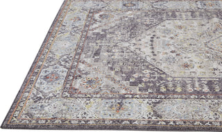 Feizy Armant 3907F Gray/Purple Area Rug Corner Image