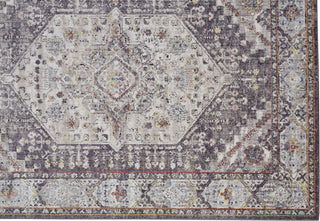 Feizy Armant 3907F Gray/Purple Area Rug Detail Image