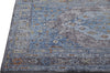 Feizy Armant 3912F Blue/Gray Area Rug Corner Image with Rug Pad