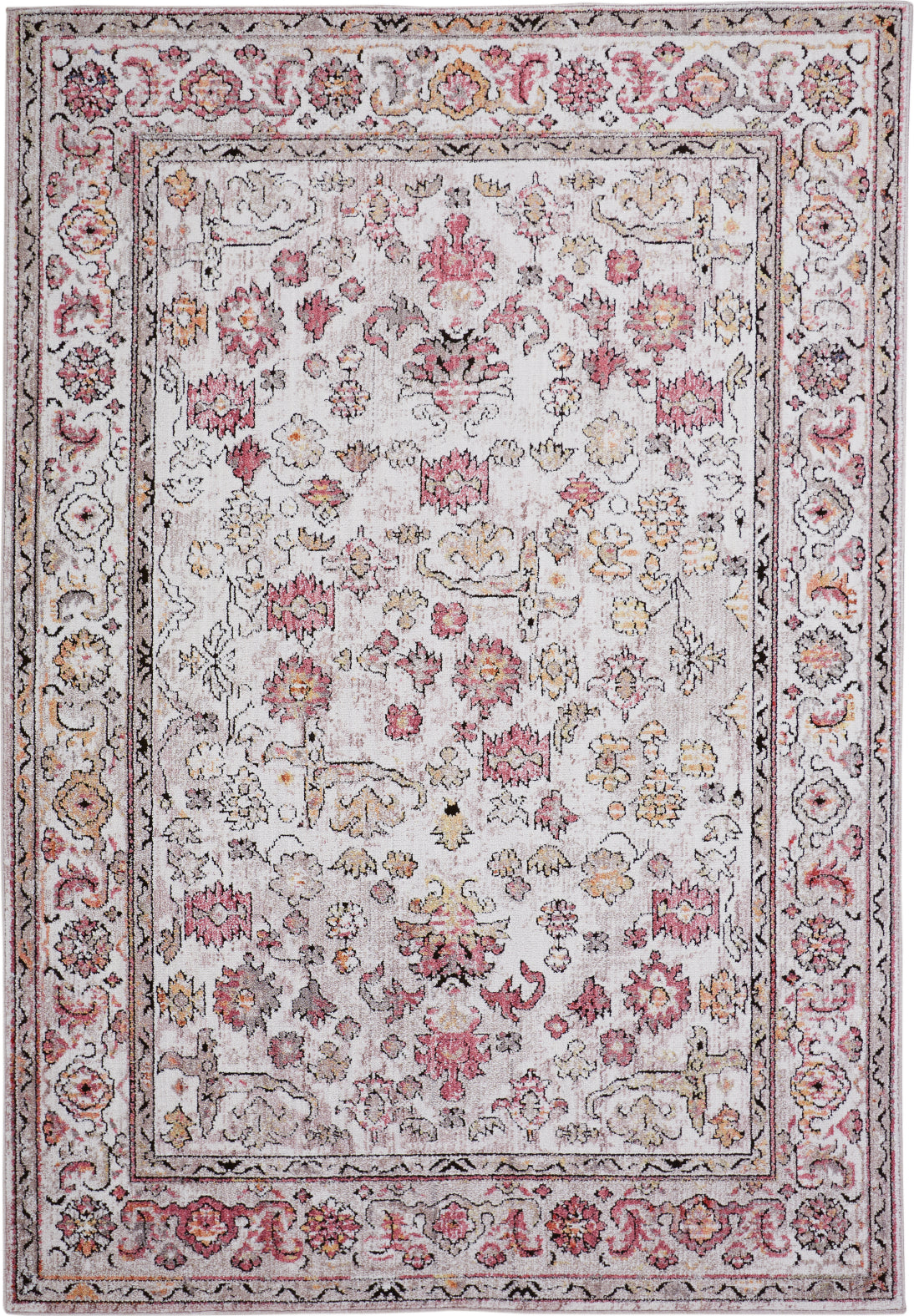Feizy Armant 3945F Pink/Gray Area Rug main image