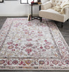 Feizy Armant 3945F Pink/Gray Area Rug Lifestyle Image