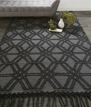 Feizy Phoenix 0807F Gray/Black Area Rug Lifestyle Image