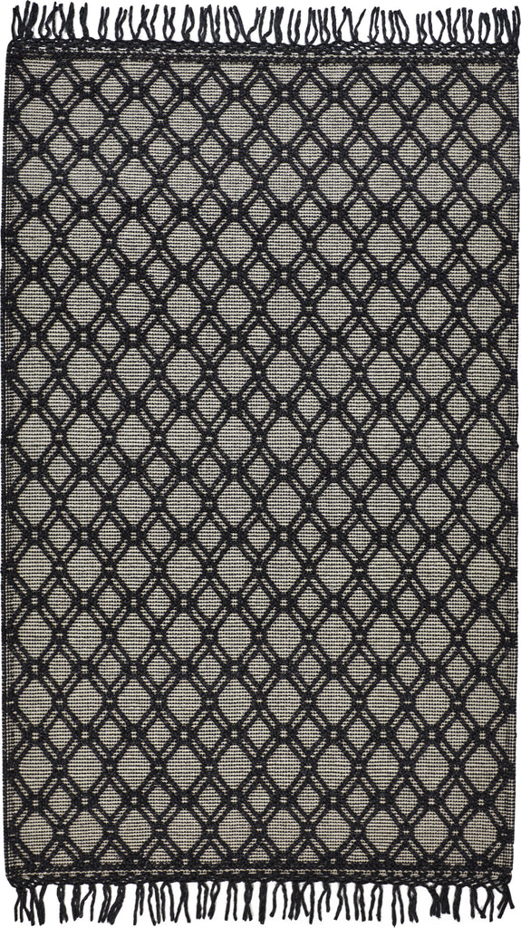 Feizy Phoenix 0808F Black/Ivory Area Rug main image