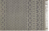 Feizy Phoenix 0809F Gray/Ivory Area Rug Corner Image with Rug Pad