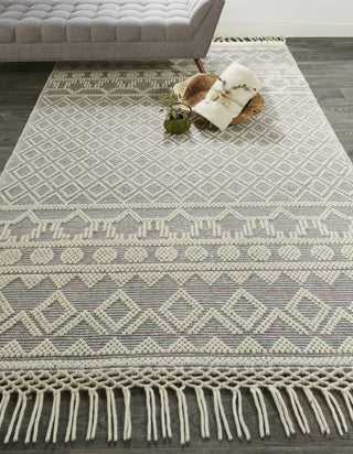 Feizy Phoenix 0809F Gray/Ivory Area Rug Lifestyle Image