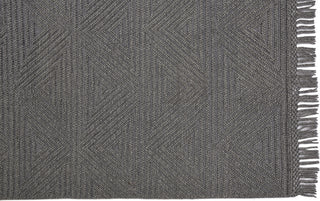 Feizy Phoenix 0810F Gray Area Rug Corner Image with Rug Pad