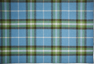 Feizy Crosby 0565F Blue/Green Area Rug Corner Image with Rug Pad