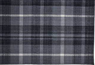 Feizy Crosby 0567F Gray/Black Area Rug Corner Image with Rug Pad