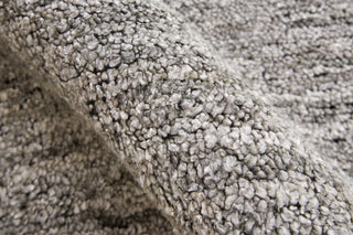 Feizy Delino 6701F Gray Area Rug Corner Image with Rug Pad