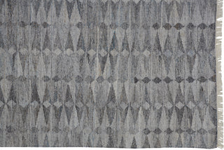 Feizy Beckett 0814F Gray Area Rug Corner Image with Rug Pad