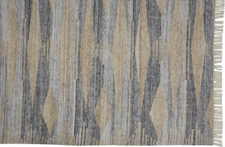 Feizy Beckett 0815F Tan Area Rug Corner Image with Rug Pad