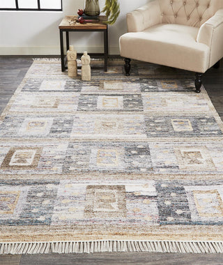 Feizy Beckett 0816F Gray/Tan Area Rug Lifestyle Image