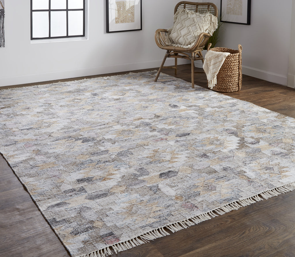 Feizy Beckett 0818F Blue/Tan Area Rug Lifestyle Image Feature