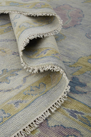 Feizy Karina 6791F Gray/Yellow Area Rug Up Close Image