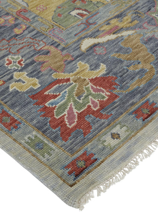 Feizy Karina 6794F Blue/Gray Area Rug Corner Image