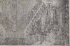 Feizy Sarrant 3963F Gray/Silver Area Rug Corner Image