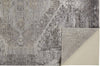 Feizy Sarrant 3963F Gray/Silver Area Rug Backing (Pad Not Included)