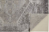 Feizy Sarrant 3963F Gray/Silver Area Rug Backing (Pad Not Included)