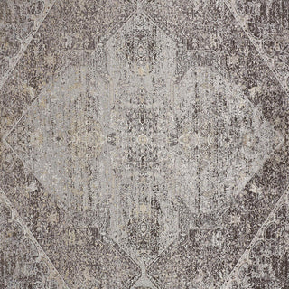 Feizy Sarrant 3963F Gray/Silver Area Rug Close Up 