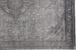 Feizy Sarrant 3967F Gray/Silver Area Rug Corner Image