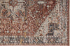 Feizy Caprio 3960F Rust/Tan Area Rug Corner Image