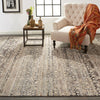 Feizy Caprio 3961F Gray/Tan Area Rug Lifestyle Image