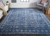 Feizy Bella 8014F Blue/Silver Area Rug Lifestyle Image Feature