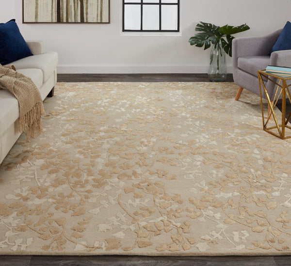 Feizy Bella 8832F Beige/Gold Area Rug – Incredible Rugs and Decor