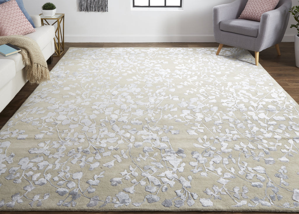 Feizy Bella 8832F Silver Area Rug Lifestyle Image Feature