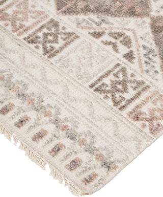 Feizy Payton 6495F Ivory/Pink Area Rug Corner Close Up Image