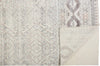 Feizy Payton 6495F Ivory/Pink Area Rug Folded Backing Image (Pad Not Include)