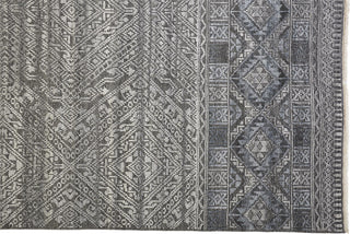 Feizy Payton 6495F Gray/Blue Area Rug Corner Image