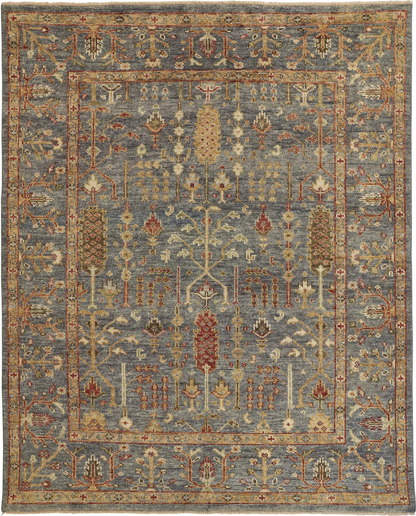 Feizy Carrington 6499F Gray/Gold Area Rug main image