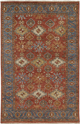 Feizy Carrington 6505F Rust/Blue Area Rug main image