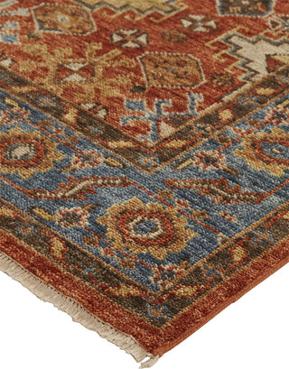 Feizy Carrington 6505F Rust/Blue Area Rug Lifestyle Image