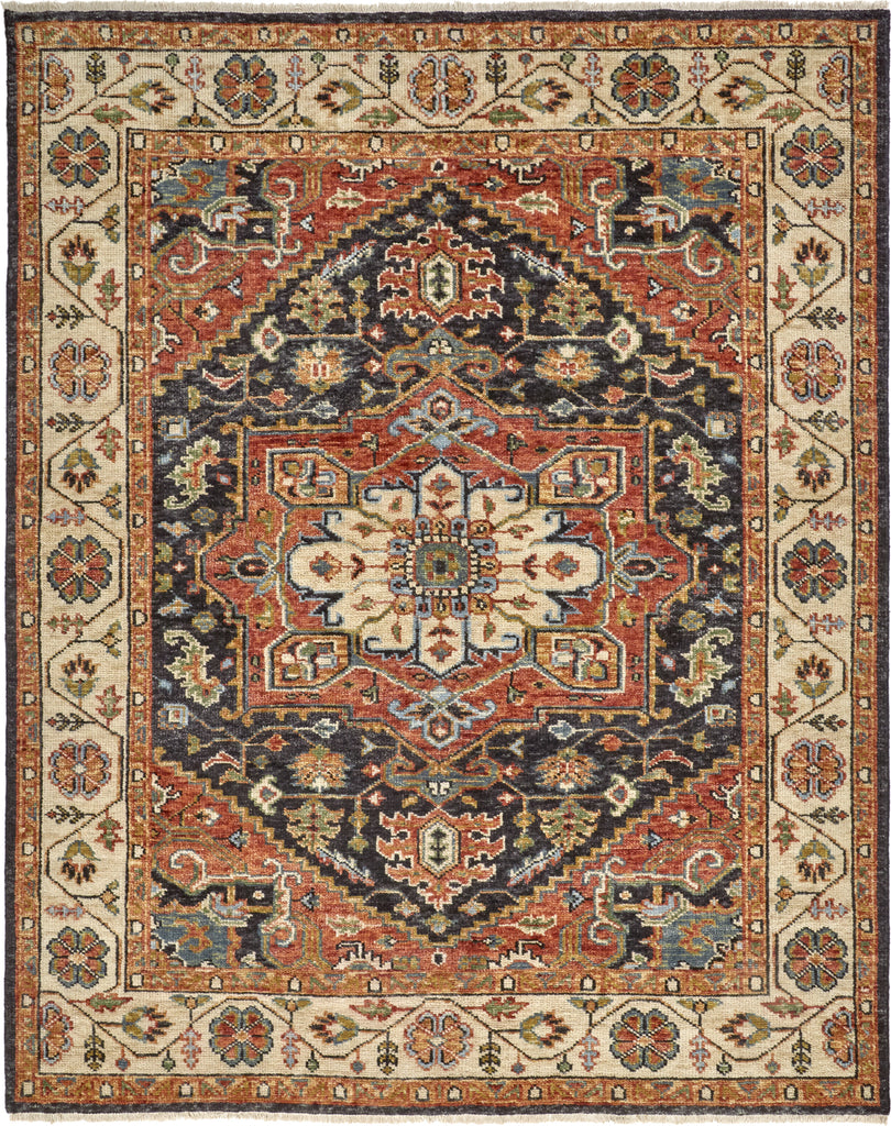 Feizy Carrington 6803F Rust/Charcoal Area Rug main image