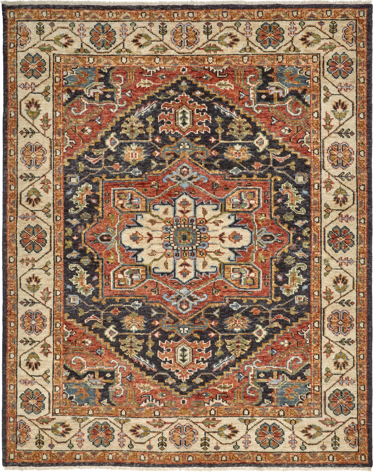 Feizy Carrington 6505F Rust/Blue Area Rug – Incredible Rugs and Decor