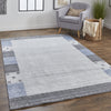 Feizy Legacy 6575F Blue/Gray Area Rug Lifestyle Image