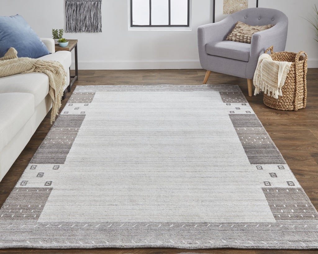 Feizy Legacy 6575F Gray Area Rug Lifestyle Image Feature