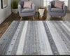 Feizy Legacy 6576F Gray Area Rug Lifestyle Room Scene Image