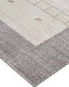 Feizy Legacy 6577F Beige/Gray Area Rug Lifestyle Corner Image